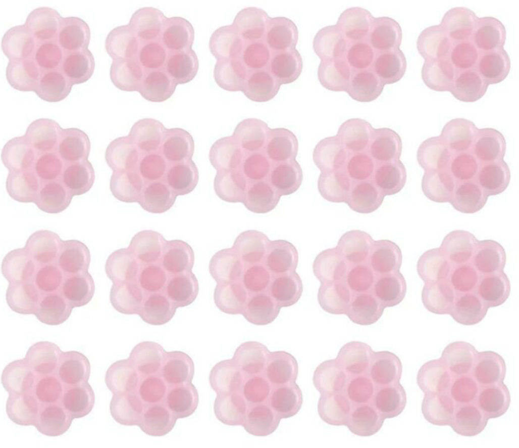 Pink Flower Glue Cup (10 stuks)