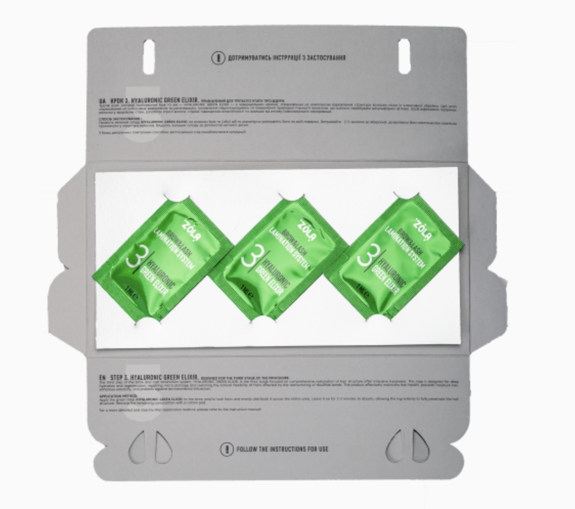 ZOLA Color Lab Set – Hyaluronic Green Elixir (3 x 1ml) | Intensieve Hydratatie & Herstel