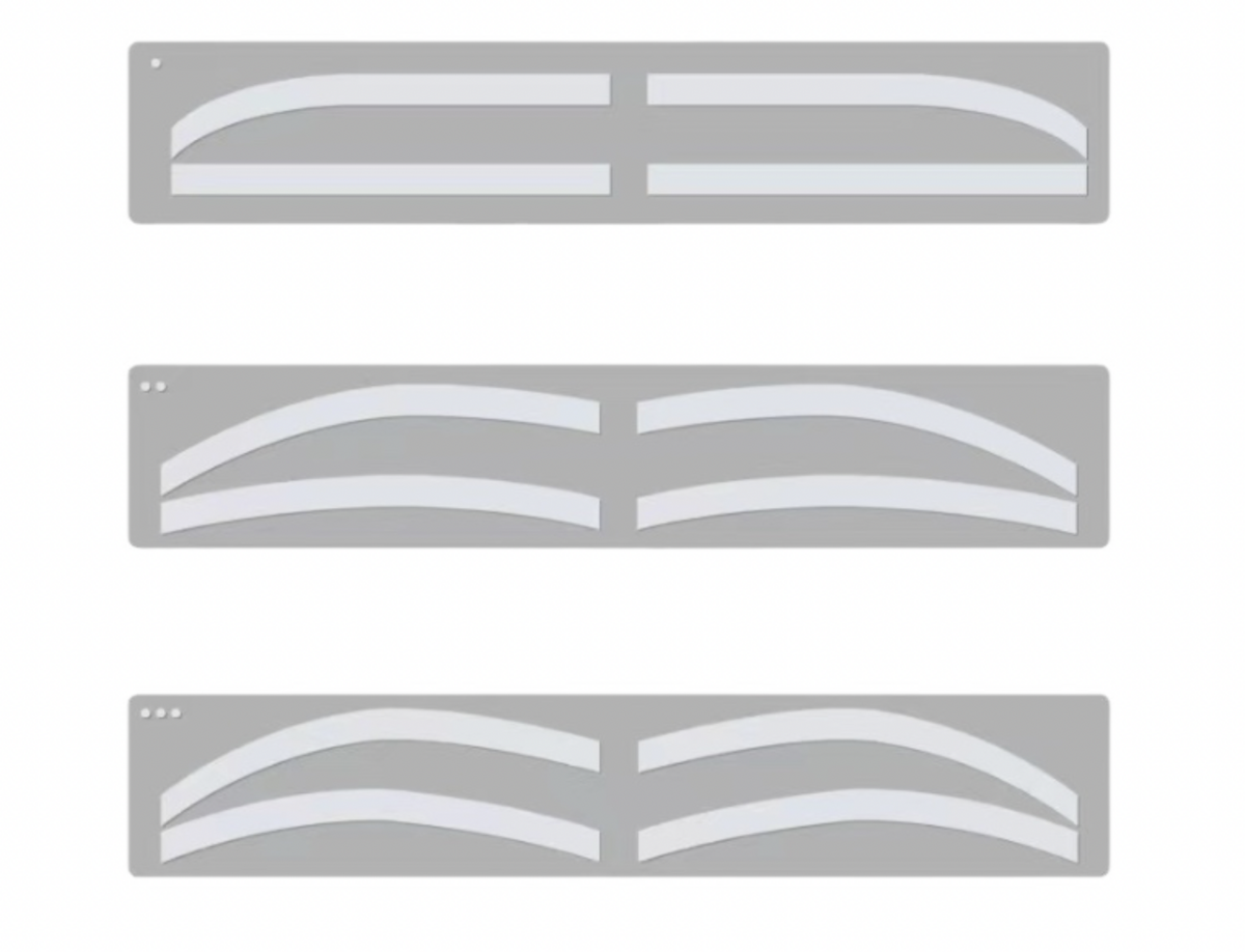 Airbrush Brow stickers (doorzichtig) 6 pair