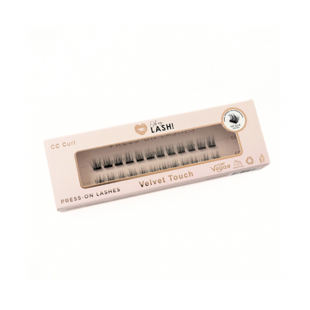 Oh My Lash &ndash; Press On Lashes | Velvet Touch &ndash; CC Curl | Single Sizes 