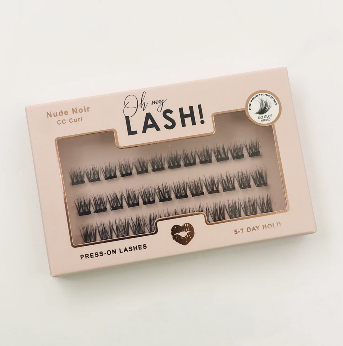 Oh My Lash &ndash; Press On Lashes | Nude Noir CC Curl