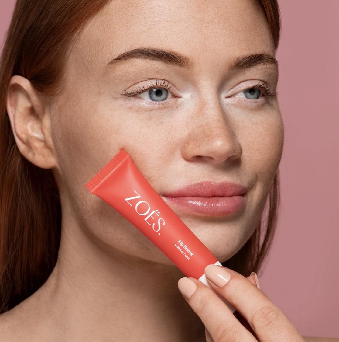 Zoes | Lip Butter Strawberry 15ml | Hydraterende Lipverzorging met SPF 8 & High Shine