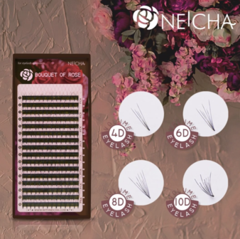 Neicha Bouquet of Rose lashes Mix - B Curl 0.04