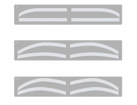 Airbrush Brow stickers (doorzichtig) 6 pair