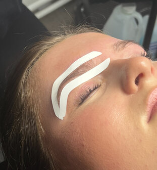Airbrush Brow stickers (doorzichtig) 6 pair