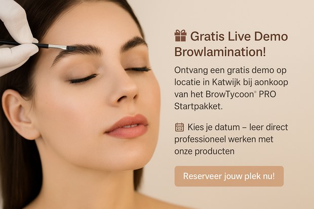BrowTycoon® PRO Lamination Startpakket – Alles-in-één voor Brows & Lashes (evt met GRATIS live DEMO)