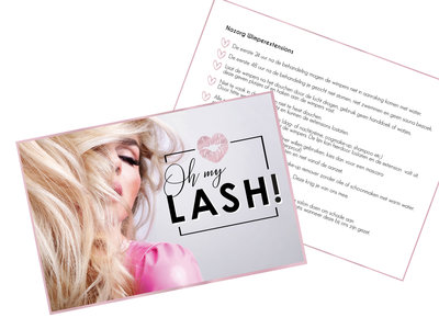Oh My Lash! Nazorgkaartjes mini (5 stuks)